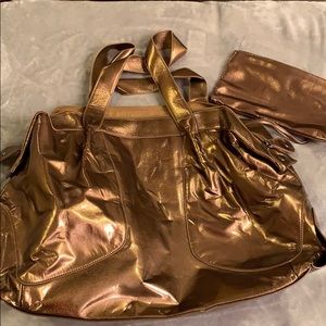 Robert Verdi Bronze Polyester Overnight Bag